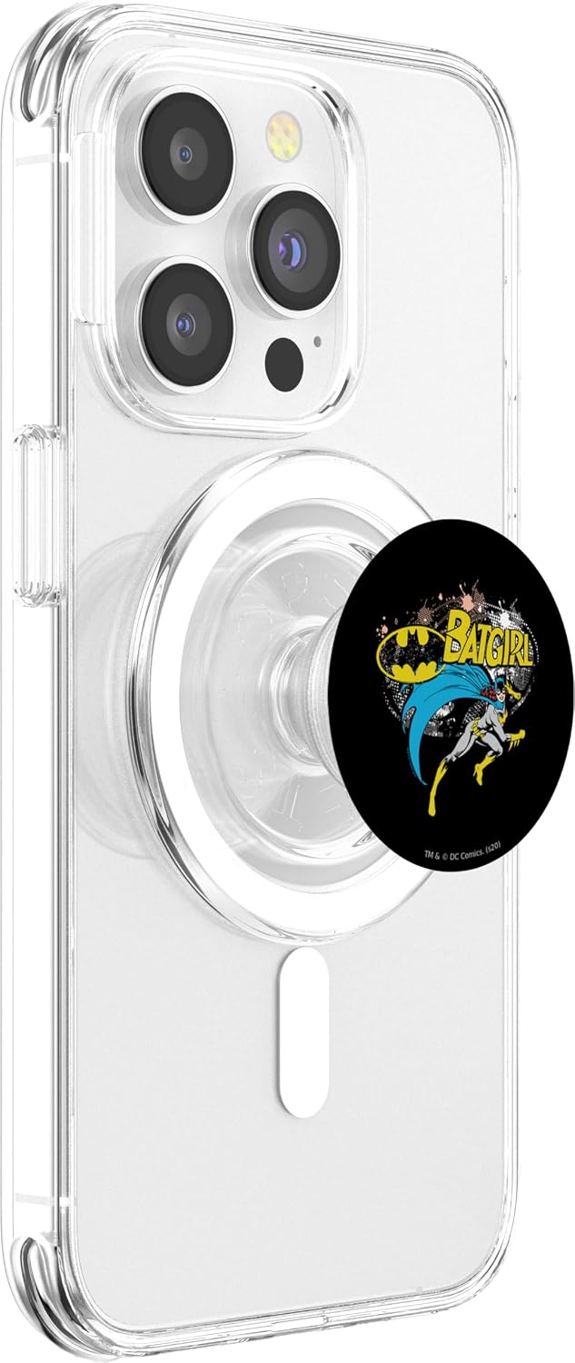 Batgirl Halftone PopSockets MagSafe PopGrip for iPhone