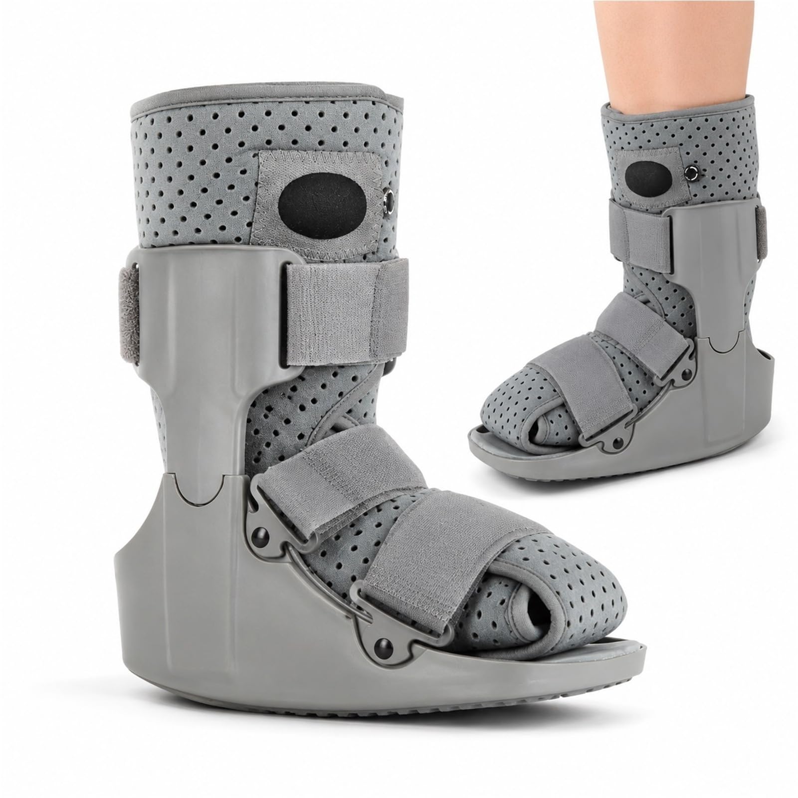 Bota Ortopédica para Fractura de Pie y Tobillo - Bota Walker de Aire Postoperatoria para Lesión de Aquiles y Esguince - Inmovilizador de Pie para Hombre y Mujer(M)