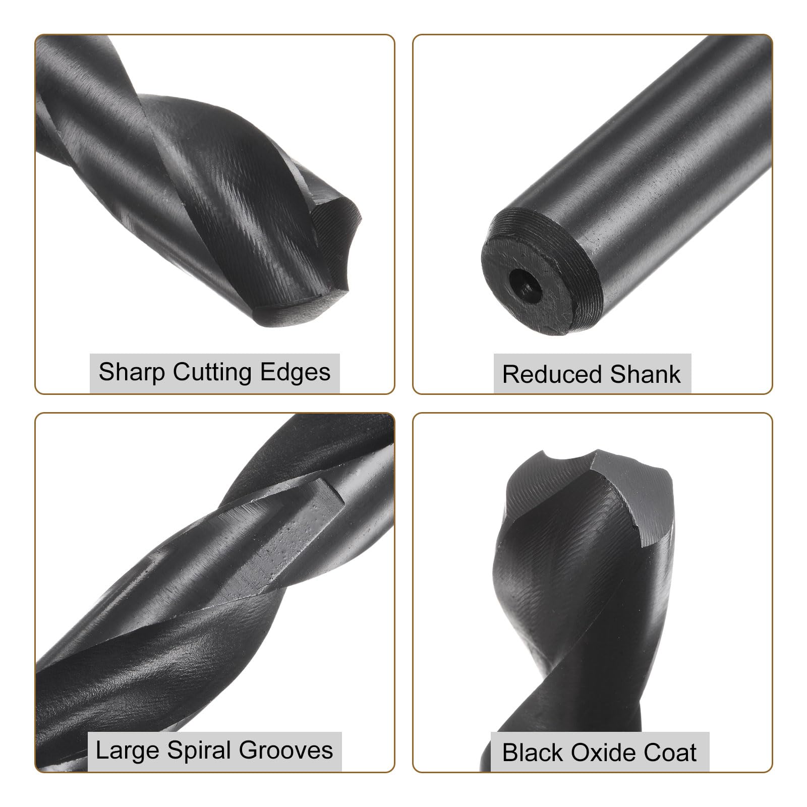 Bettomshin Foret à Tige Réduite 14,5 Mm En Acier Rapide HSS