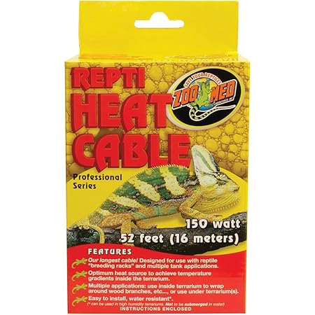 Reptile Heat Tape Repti Heat Cable 25 Watt Feet Mts