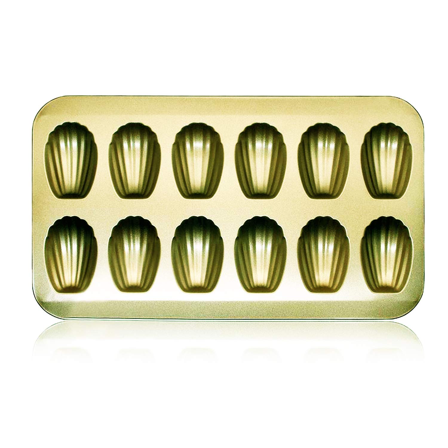 12-Cavity Madeleine Pan Non-Stick Shell-Shaped Madeleine Baking Mould