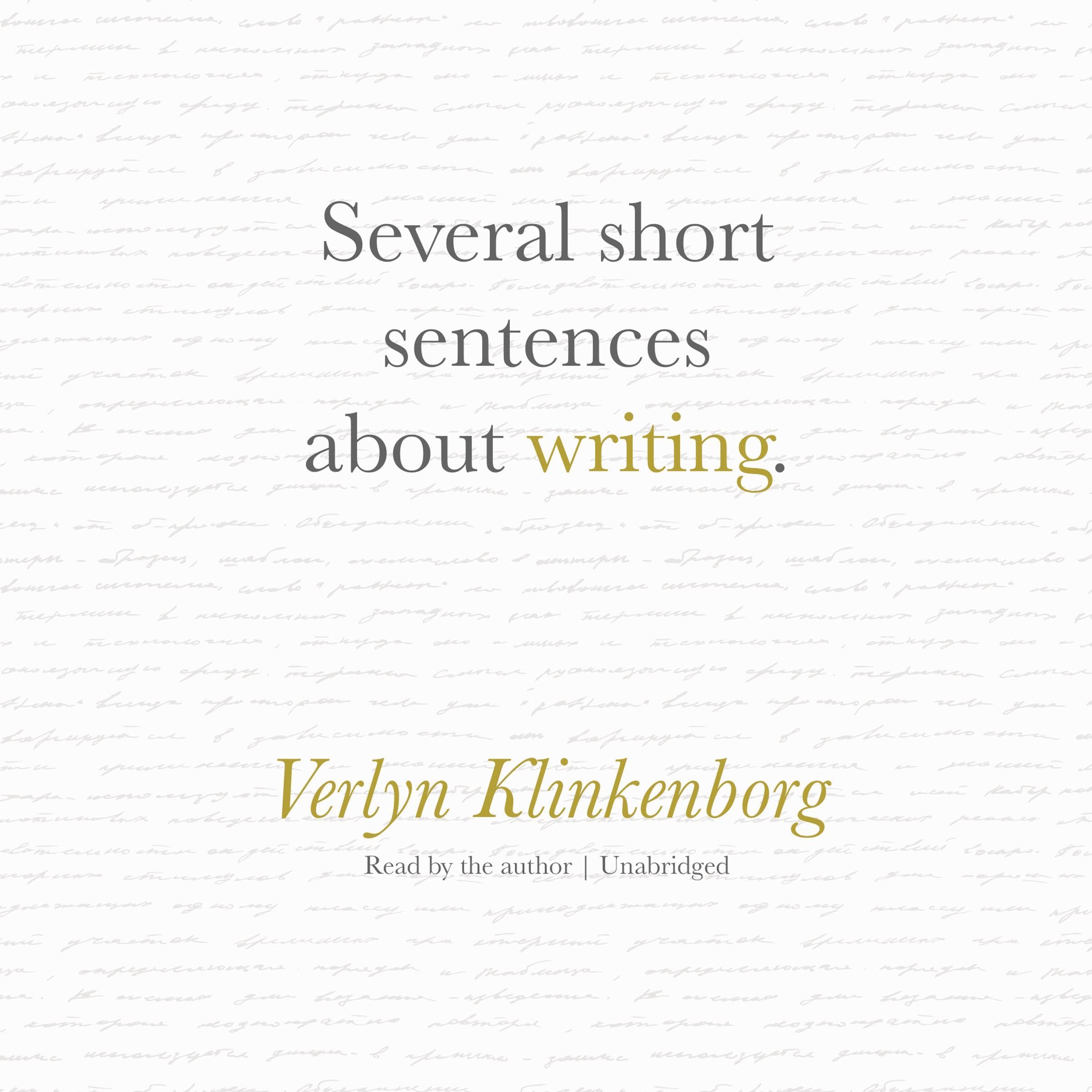 Cover art for Several Short Sentences About Writing