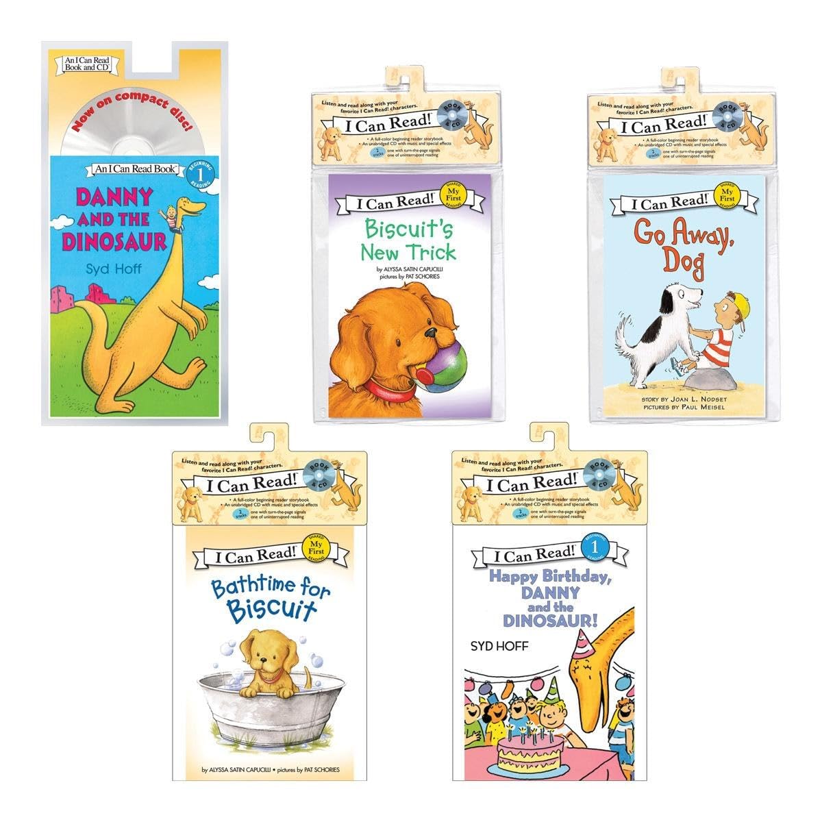 Kaplan Early Learning Company Harper Collins I Can Read! Book with CD - Set of 5