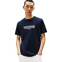 Tommy Hilfiger Uomo T-shirt Maniche Corte Brand Love Tee in Cotone