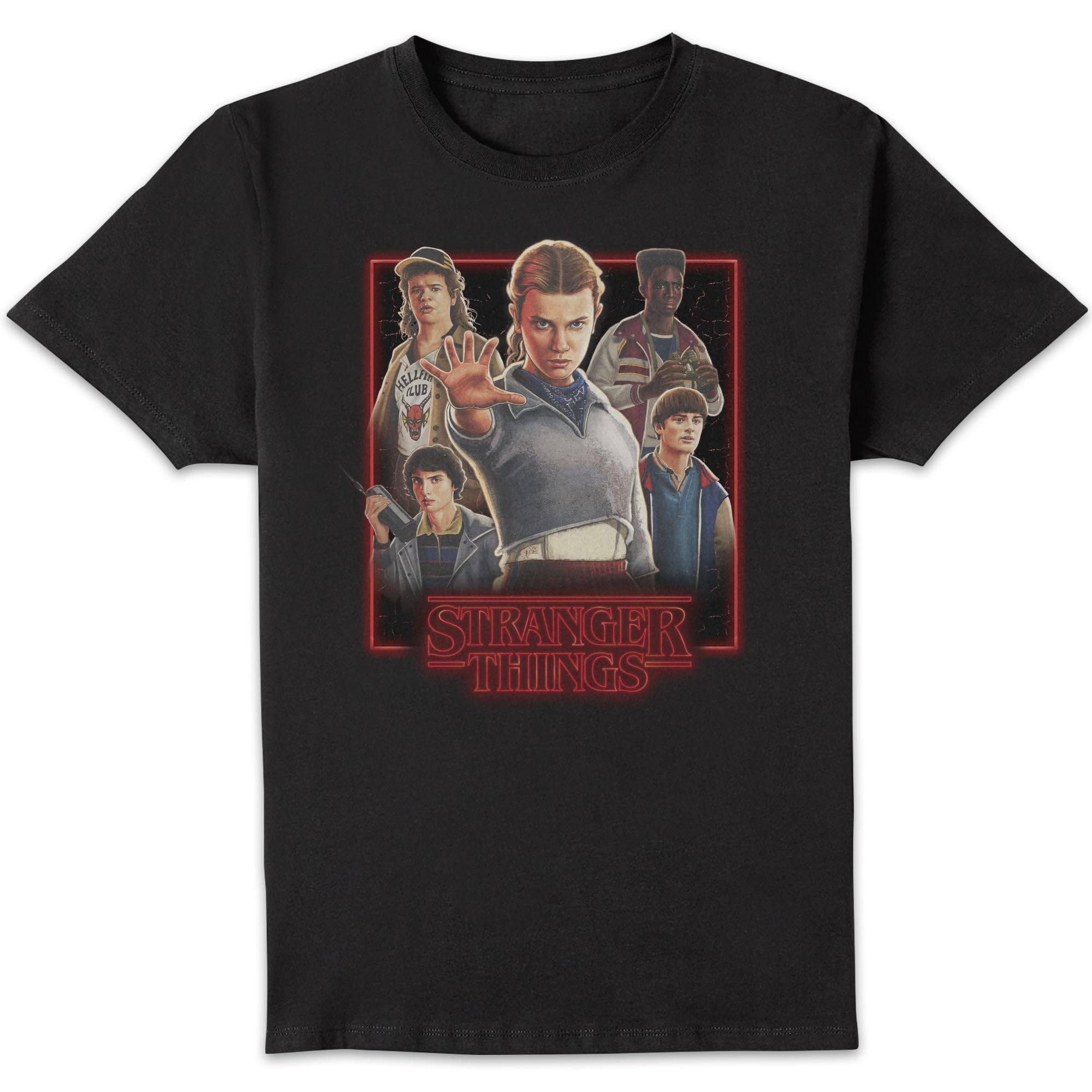 Zavvi Unisex Multi Stranger Things Poster Men's T-Shirt - Black S