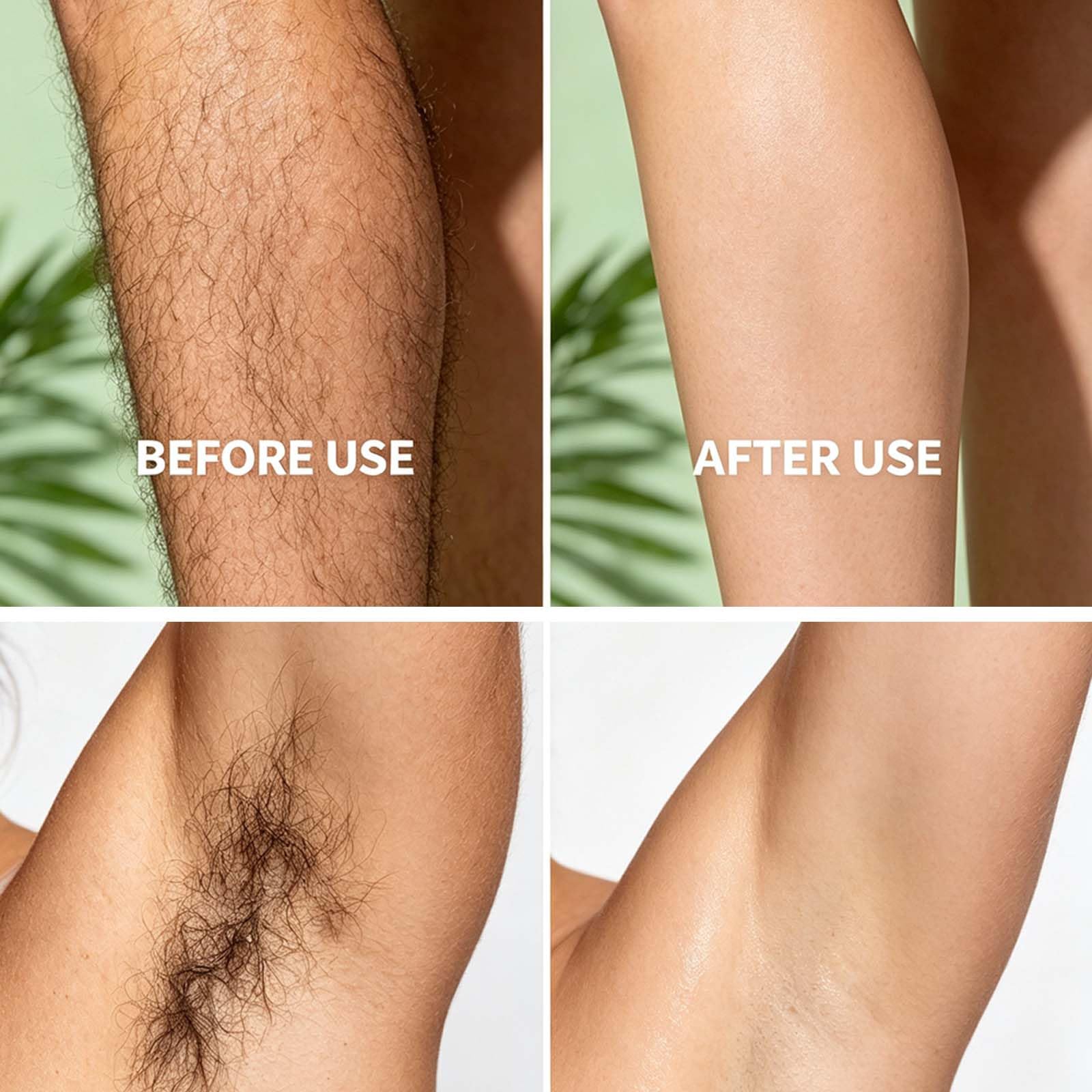 Crema depilatoria con aloe vera, indolore e impeccabile, con raschietto, crema depilatoria rinfrescante, idratante e lenitiva, ad azione rapida (5 pezzi)