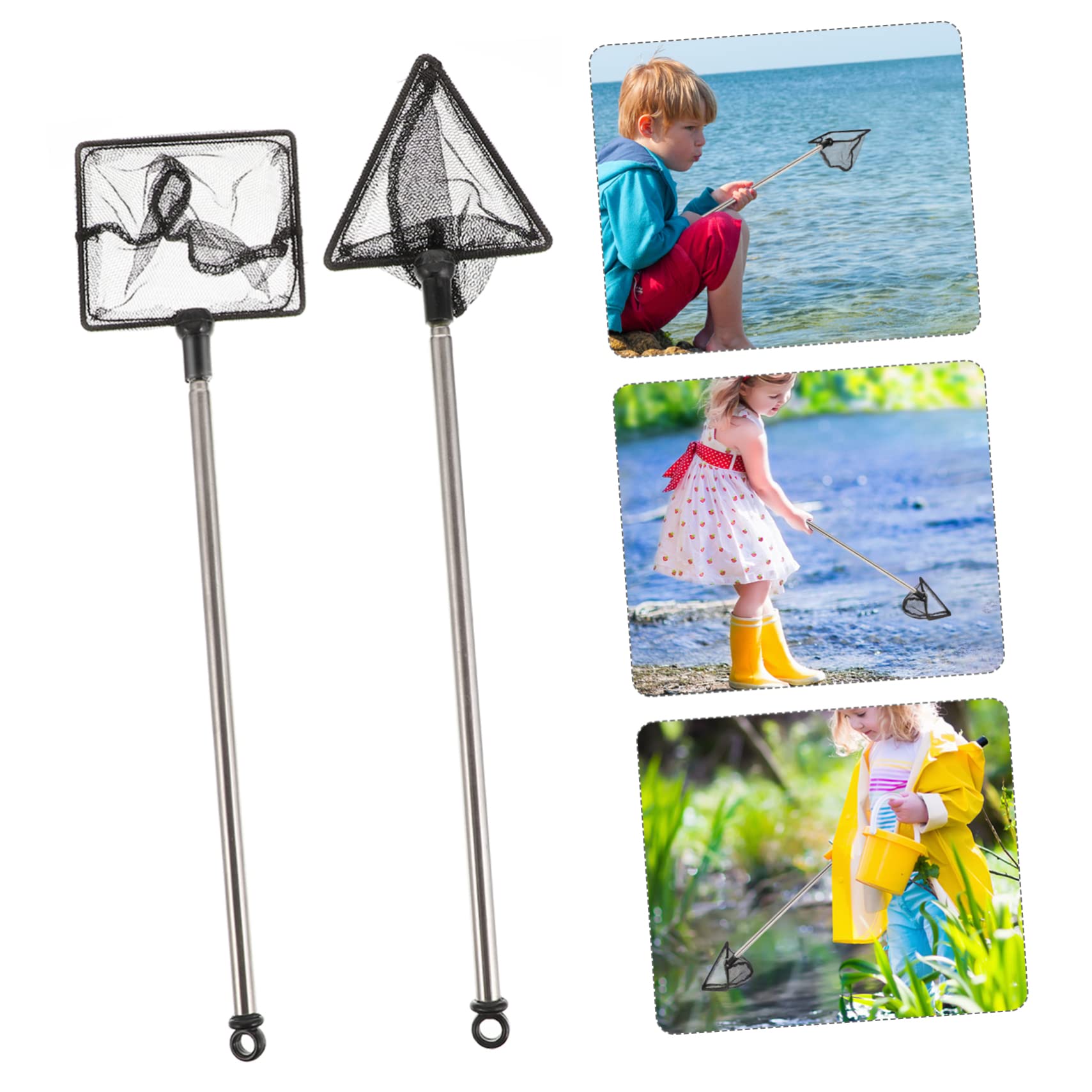 Toyvian Rete Telescopica Branchia Telescopico Rete Da Pesca Telescopica Pieghevole Netto Reti Pescare Guadino Rete Per Il Rilascio Delle Catture Rete Da Immersione Telescopica Lega Black