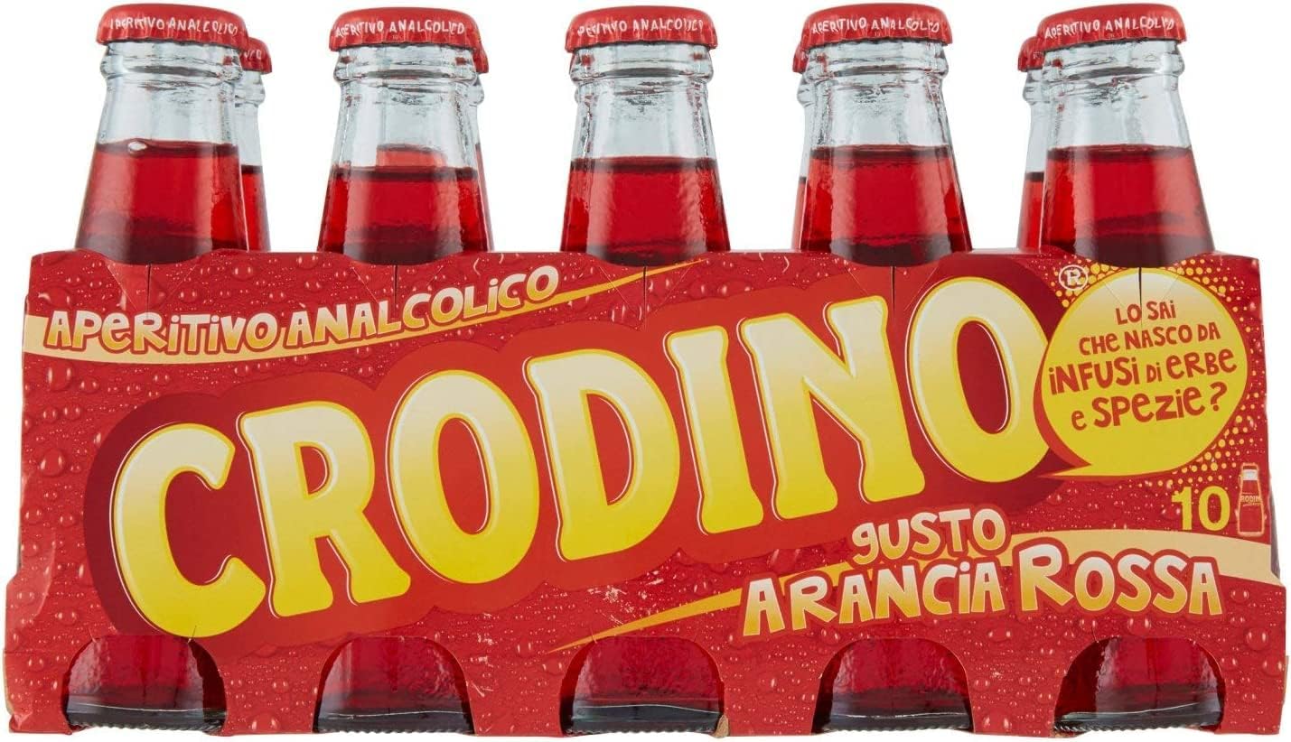 40x San Pellegrino Crodino Red Orange Aperitif Drink Beverage 100ml Alcohol Free!