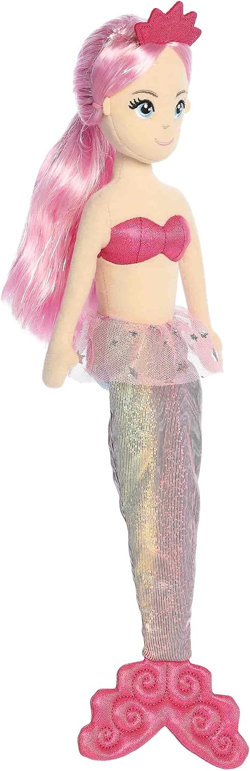 Aurora® Enchanting Sea Sparkles™ Sea Sparkles Rainbow Stuffed Doll - Imaginative Play with Magical Companions - Perfect for Kid's Birthdays and Celebrations - Nani™ 13 Inches