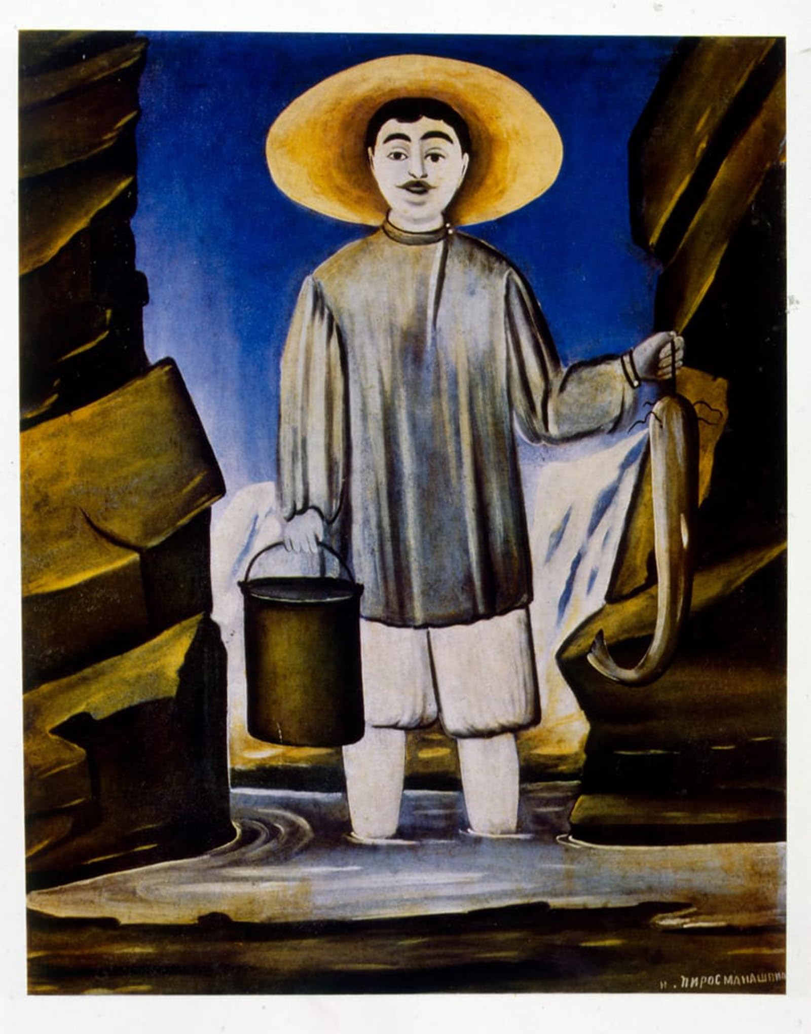 POSTERIIk Famous Print Pop Art Wall Art Graffiti Fisherman by Niko Pirosmani Art Prints for Home Decor 60x90cm