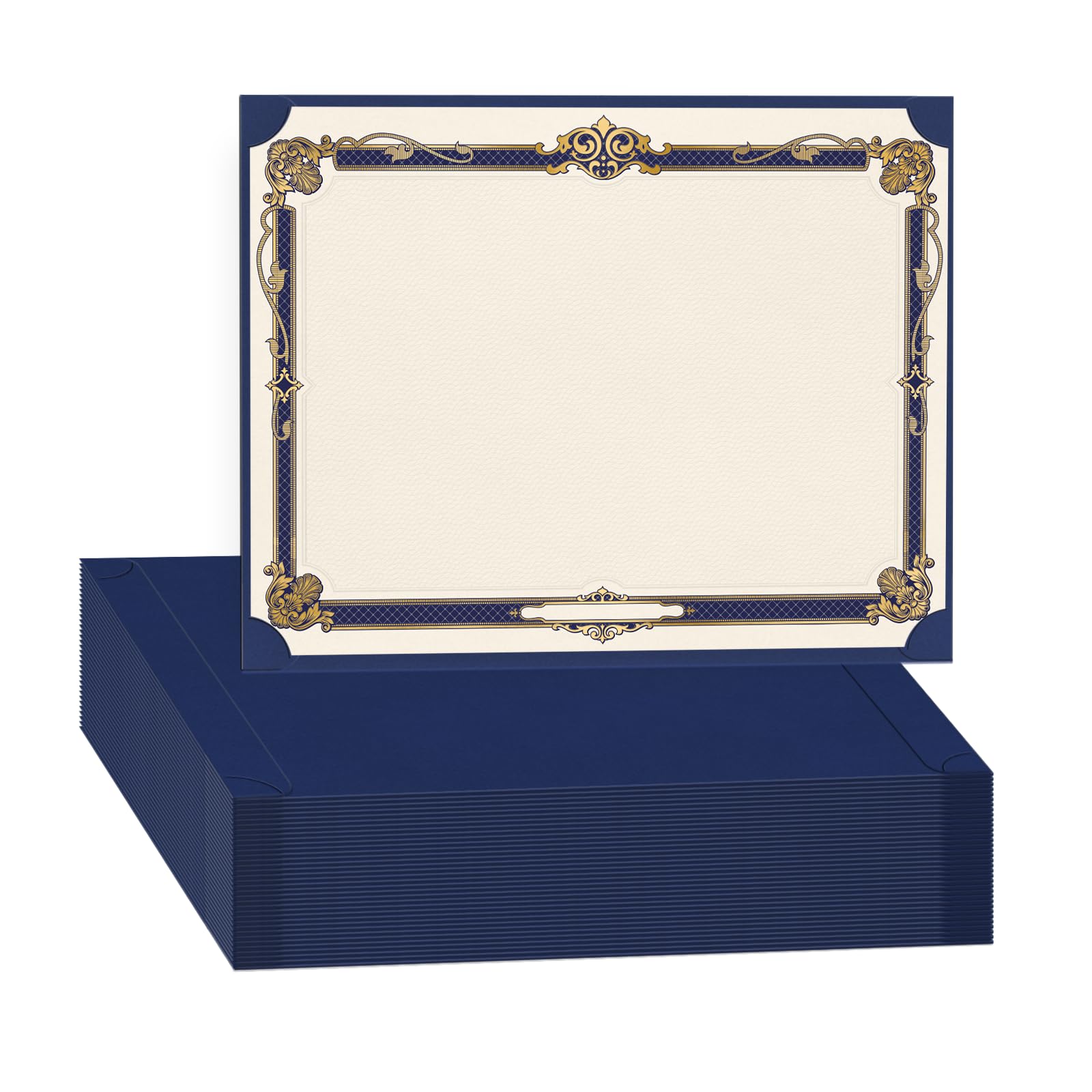 Award Single Sided Certificate Holders, 48Pack Certificate Holders Diploma Covers for Graduation, Employee Appreciation, Certifications, Fits 8.5x11