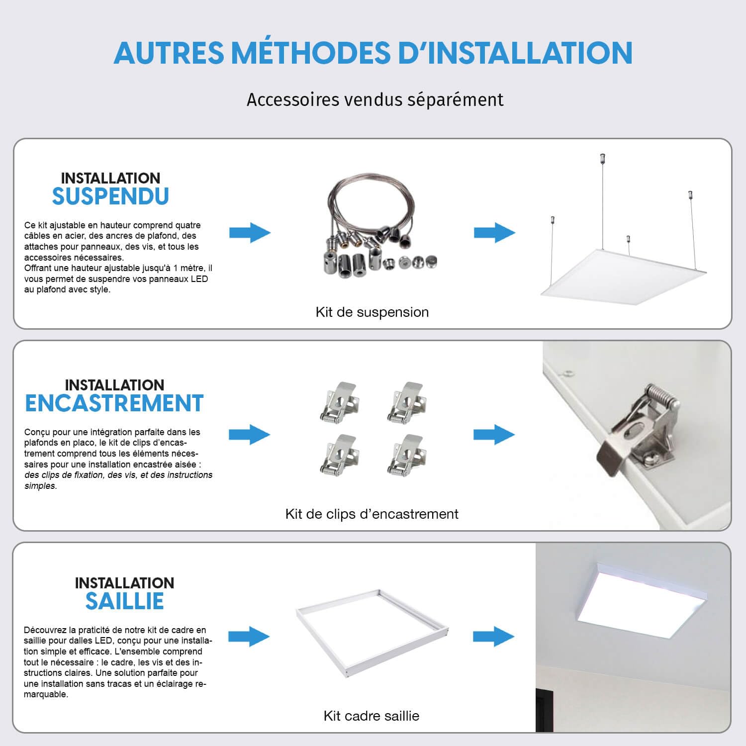 Europalamp - 4 Dalles LED PREMIUM Ultra Slim 600x600 40W Blanc Neutre 4000k