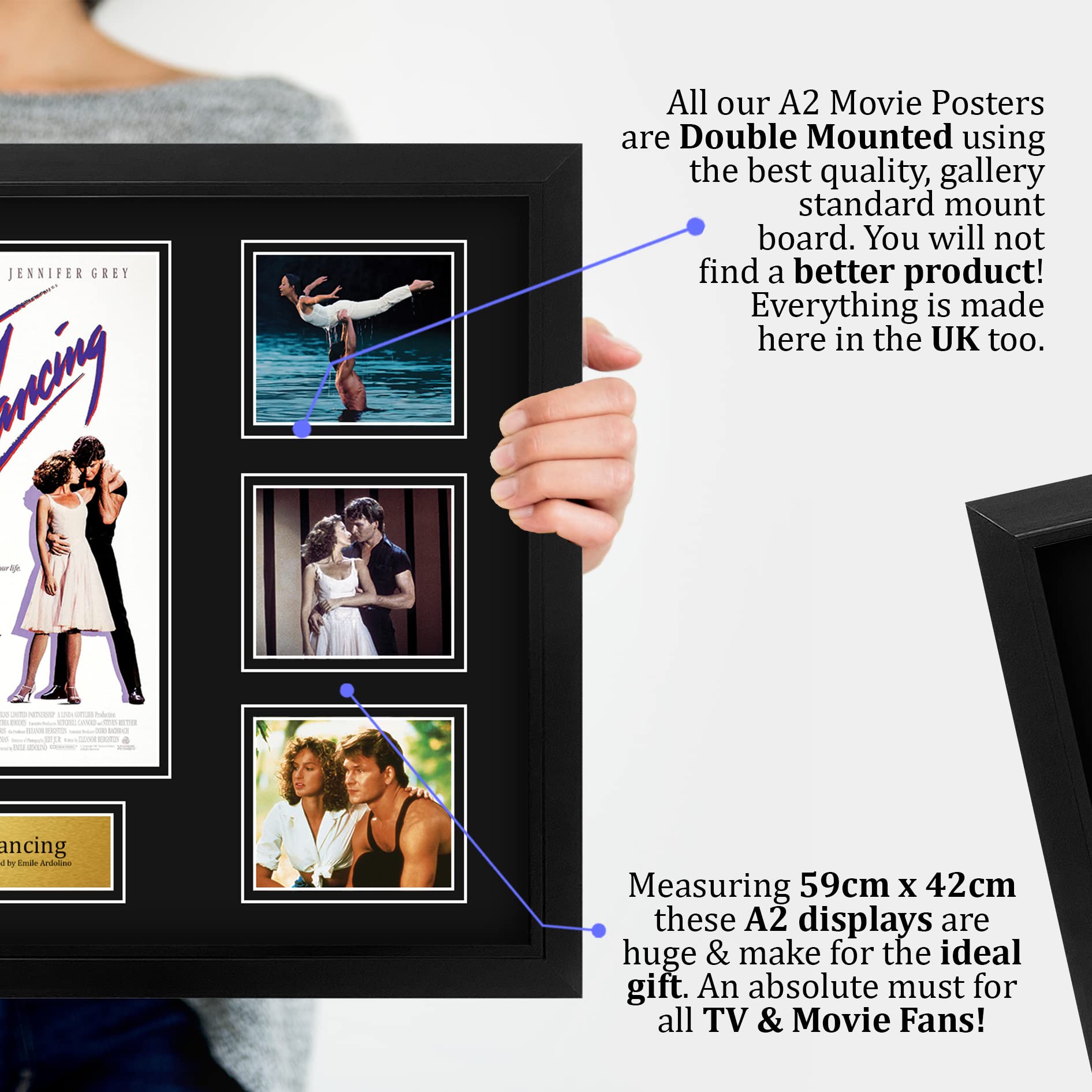 HWC Tradin A4 Patrick Swayze & Jennifer Grey Dirty Dancing