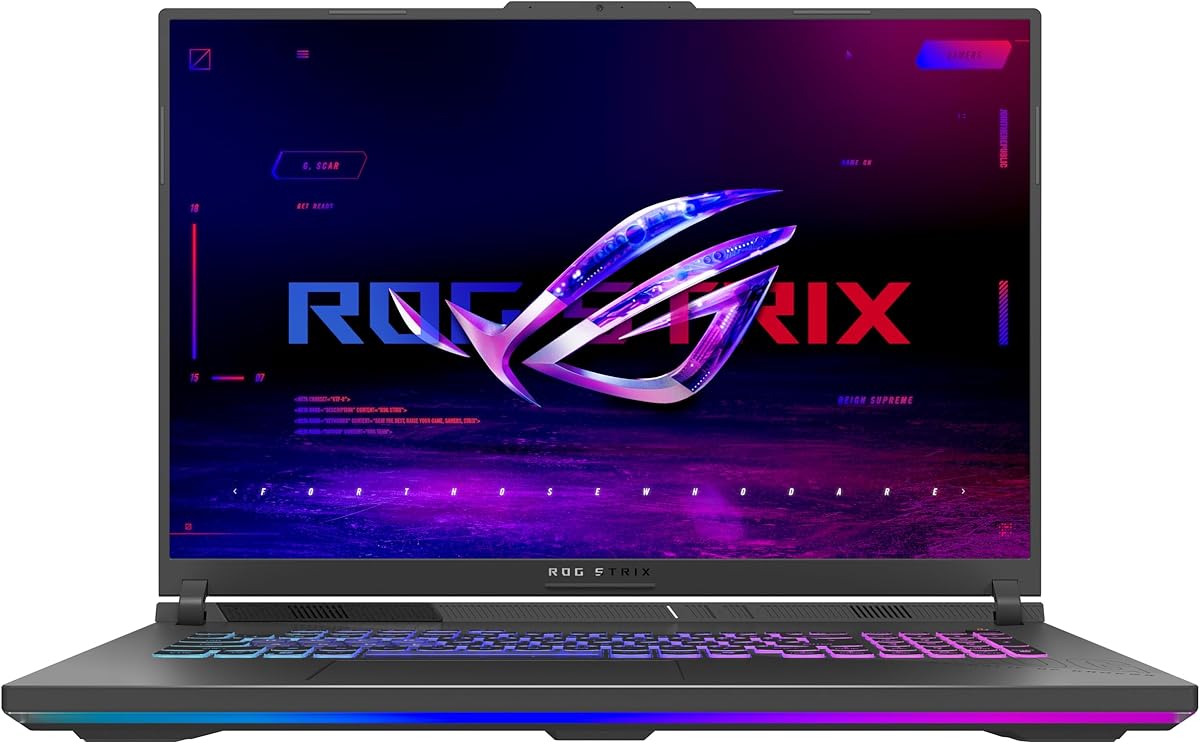 ASUS ROG Strix G18 (2025) Gaming Laptop, 18” ROG FHD+ 16:10 144Hz, NVIDIA® GeForce RTX™ 5050, AMD Ryzen™ 9 8940HX Mobile Processor, 16GB DDR5-5200Mhz, 1TB SSD, Wi-Fi 6E, Wind 11 Home : Electronics