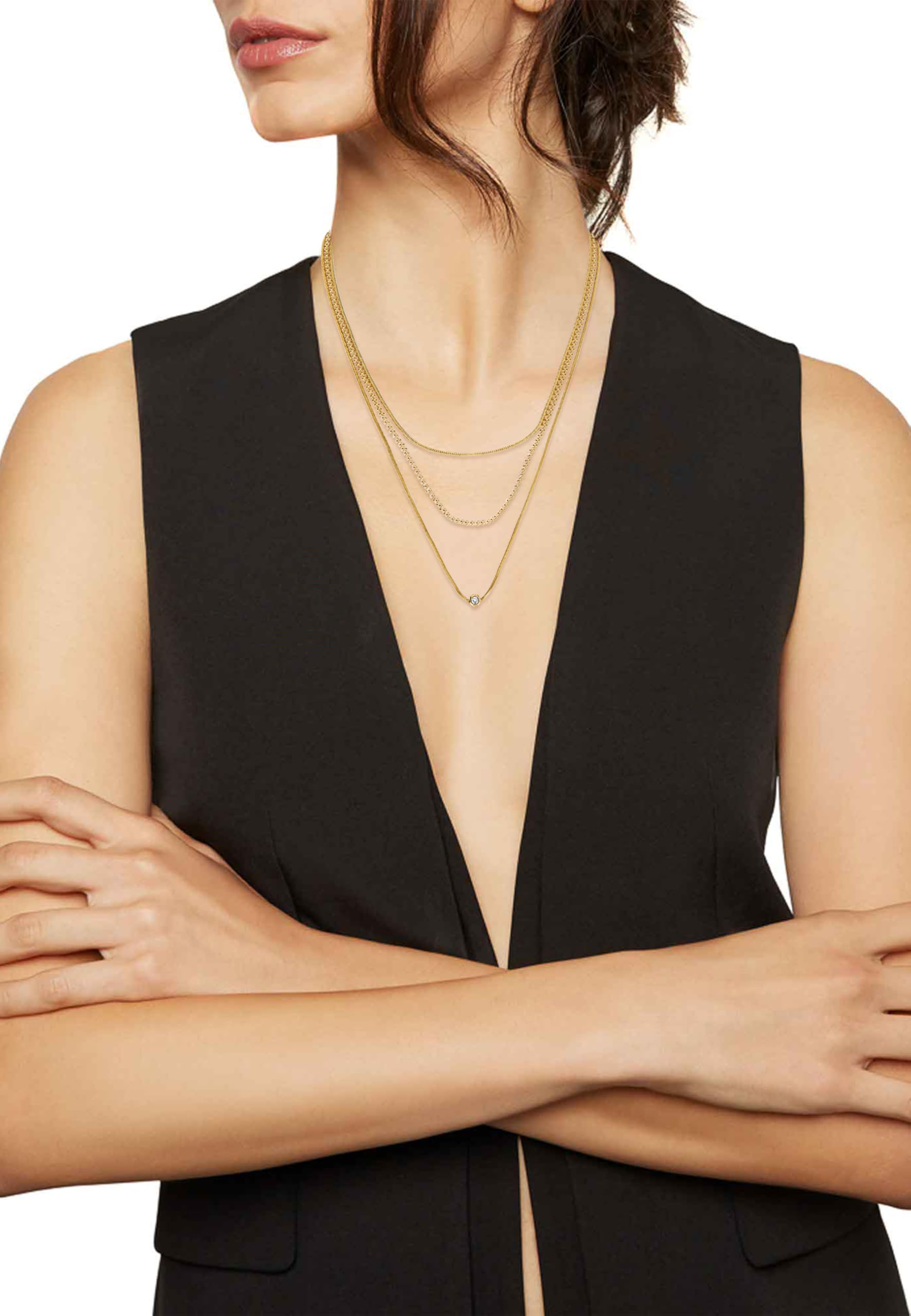 Breil, Collana Donna in Acciaio, Cristalli | Collezione MOONLIGHT, Collana, Dimensione 45 cm, Gioiello idee regalo donna