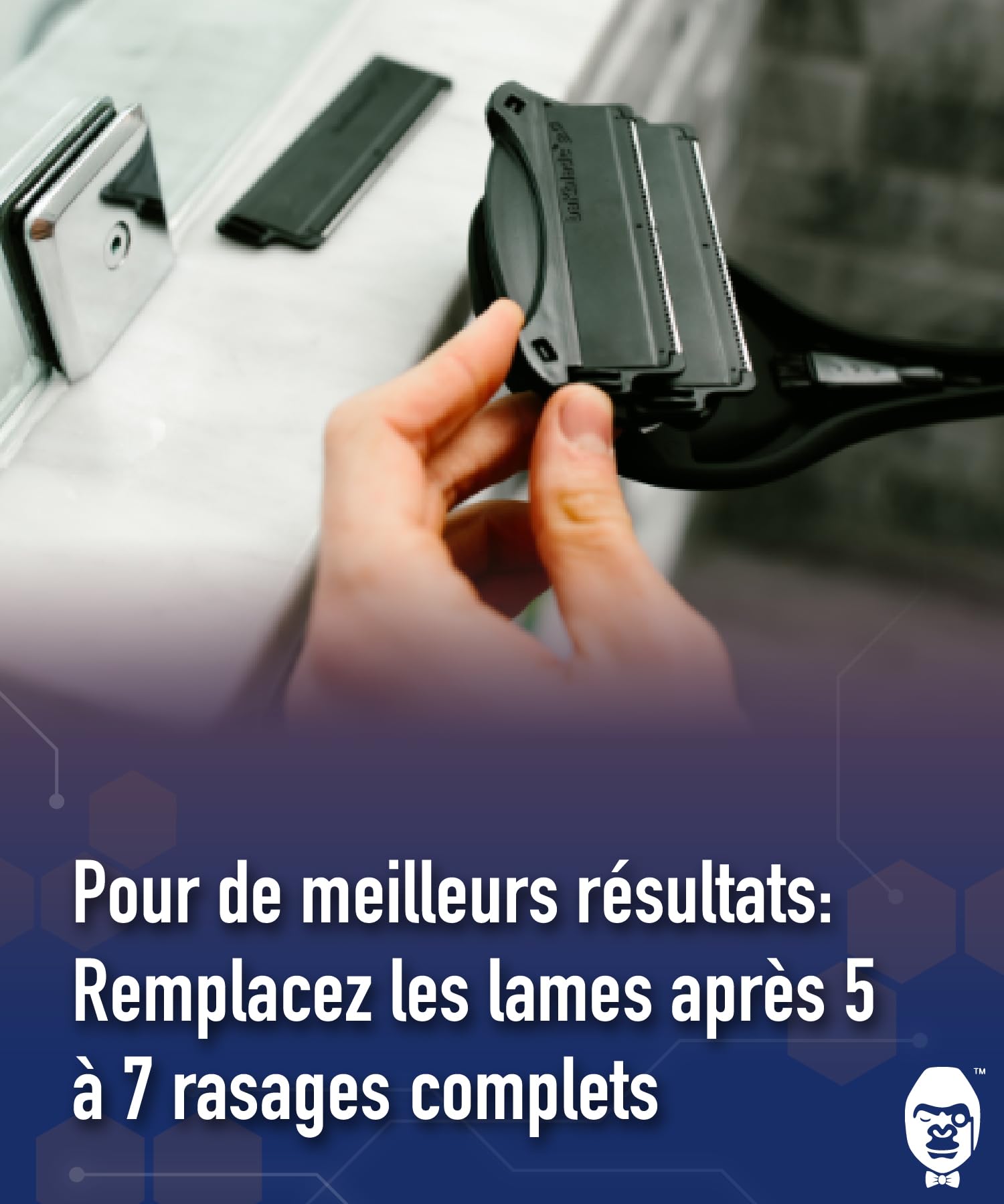 12 Lames de Rasoirs Rechange pour Bakblade 2.0, 3.0 et 2.0 Elite, Brosse Nettoyage Incluse Technologie Dryglide, Rasage Humide ou Sec Rasoir, Dos Corps Rasage 12 unité (Lot de 1)
