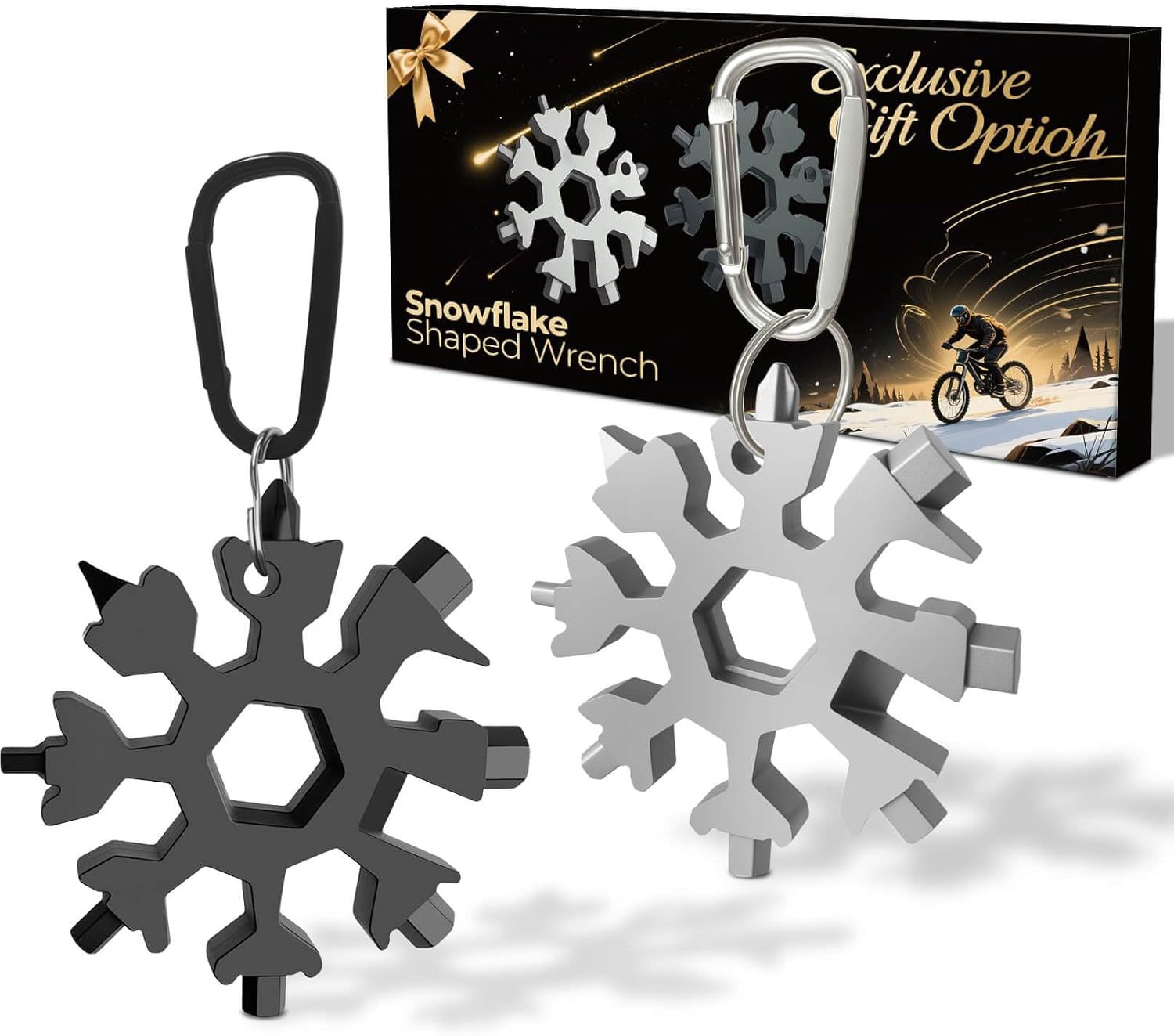 2025 Men’s Stocking Stuffers: 2-Pack Snowflake Multi Tool Set