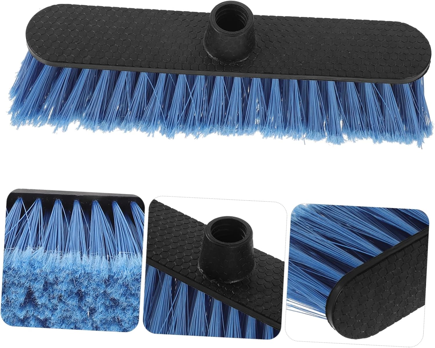 Replacement Broom Head for Household Cleaning Compatible Indoor and Outdoor Use Heavy-Duty Plastic Easy to Install for Kitchen and Garden