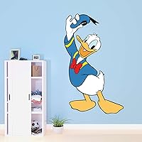 Vista 1 de Donald Tips Cap Favorite Duck Design Diseño de personaje Decoración de pared para dormitorio infantil - Tamaño 12 pulgadas X 20 pulgadas