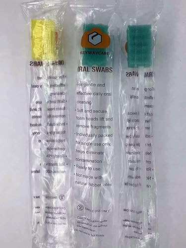 Miniatura 3 de Hisopos orales desechables, 120 unidades de hisopos envueltos individualmente, hisopos bucales, esponja para el cuidado dental, en zigzag, en forma
