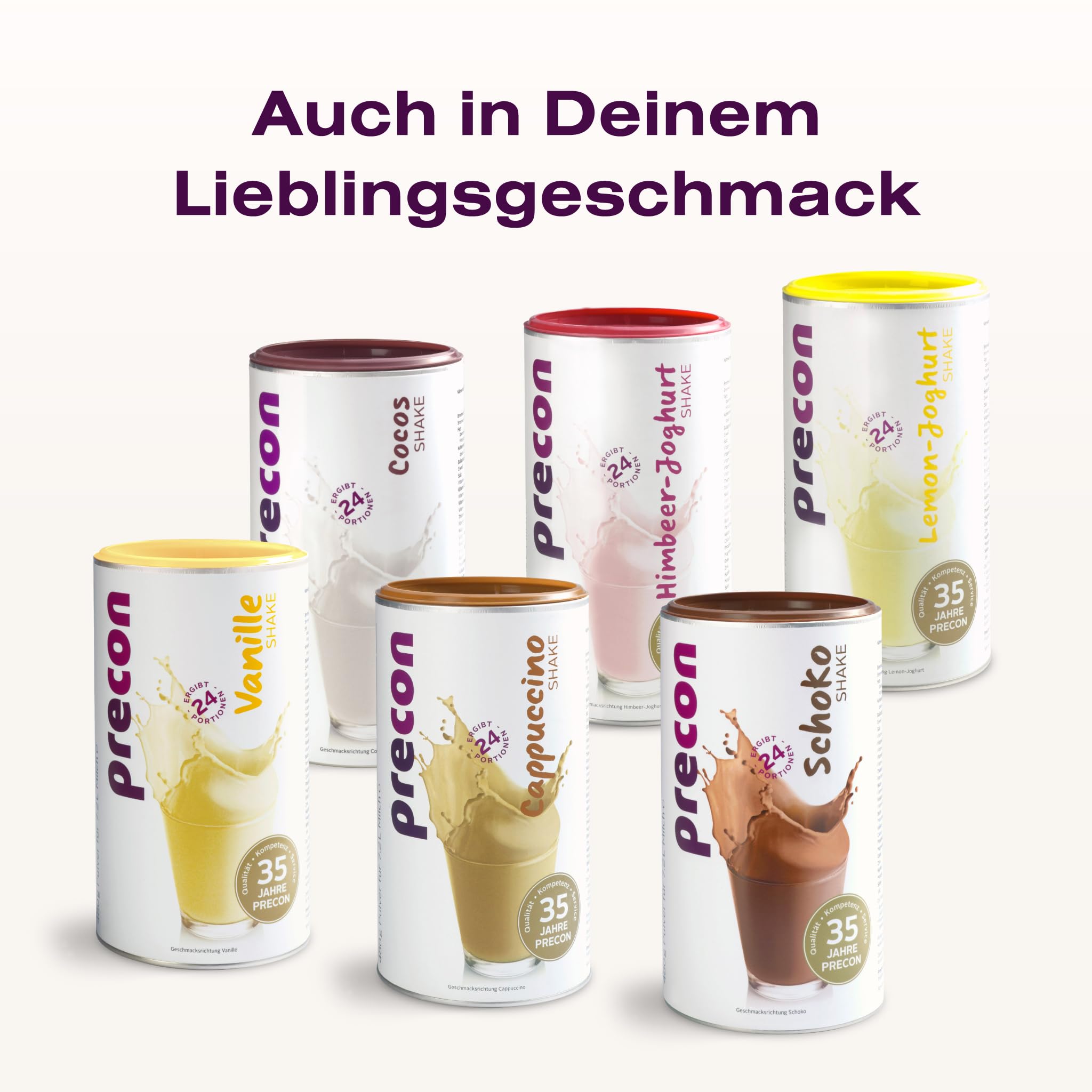 Precon BCM Diät Shake zum Abnehmen – Cappuccino – 24 Portionen (480 g) – Mahlzeitenersatz für eine gewichtskontrollierende Ernährung