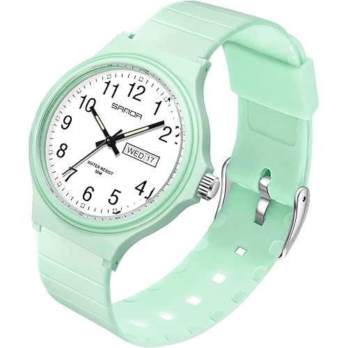 Women's Watch Waterproof Ladies Watches Sport Wrist Watch Nurse Analog Simple Minimalist Casual Watch Dress Wristwatch with Day Date White Black Pink Gold Green Purple