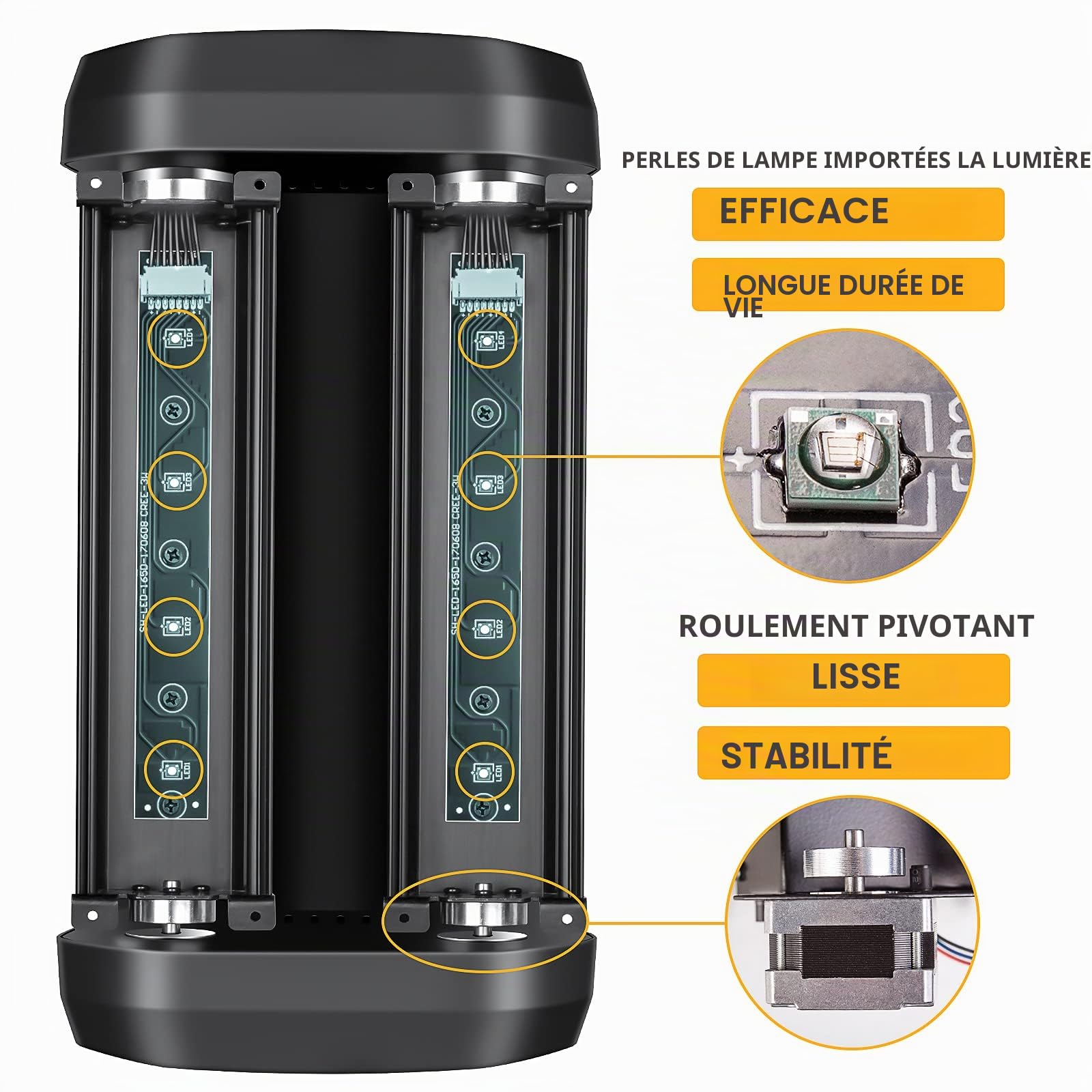 ZKYMZL Lumière de fête LED RGBW Spider Moving Head avec faisceau LED contrôlé par DMx512 - Idéal pour les spectacles d'éclairage disco