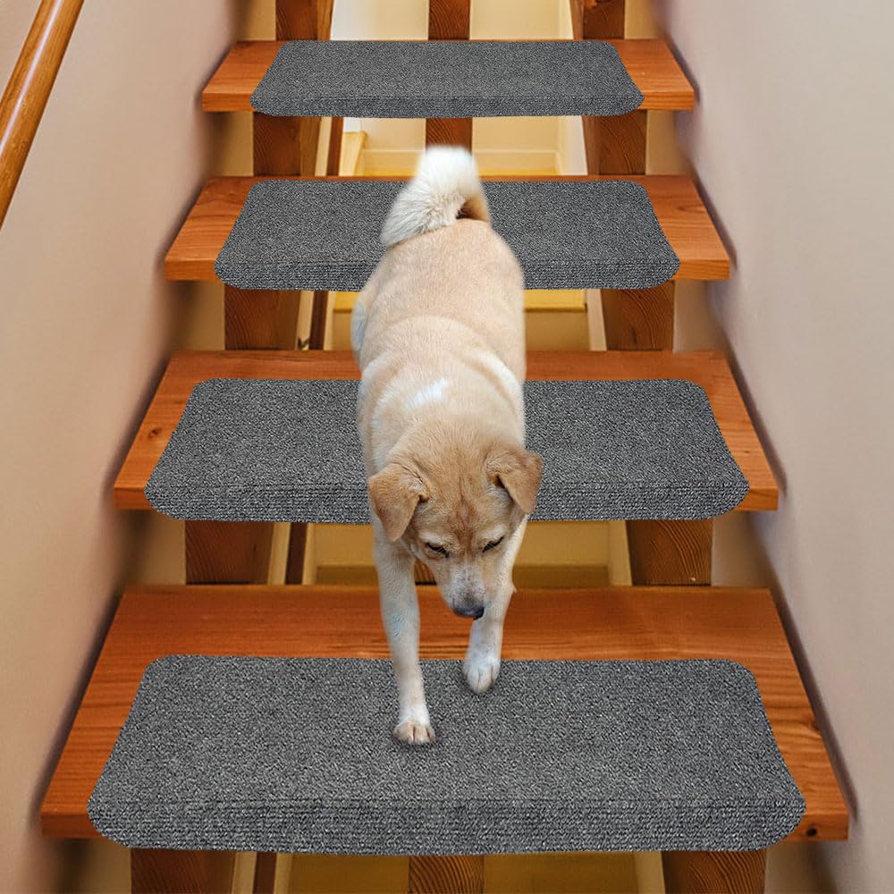 homewell 15 alfombrillas autoadhesivas para escalones, para escaleras, para interior (rectangular)