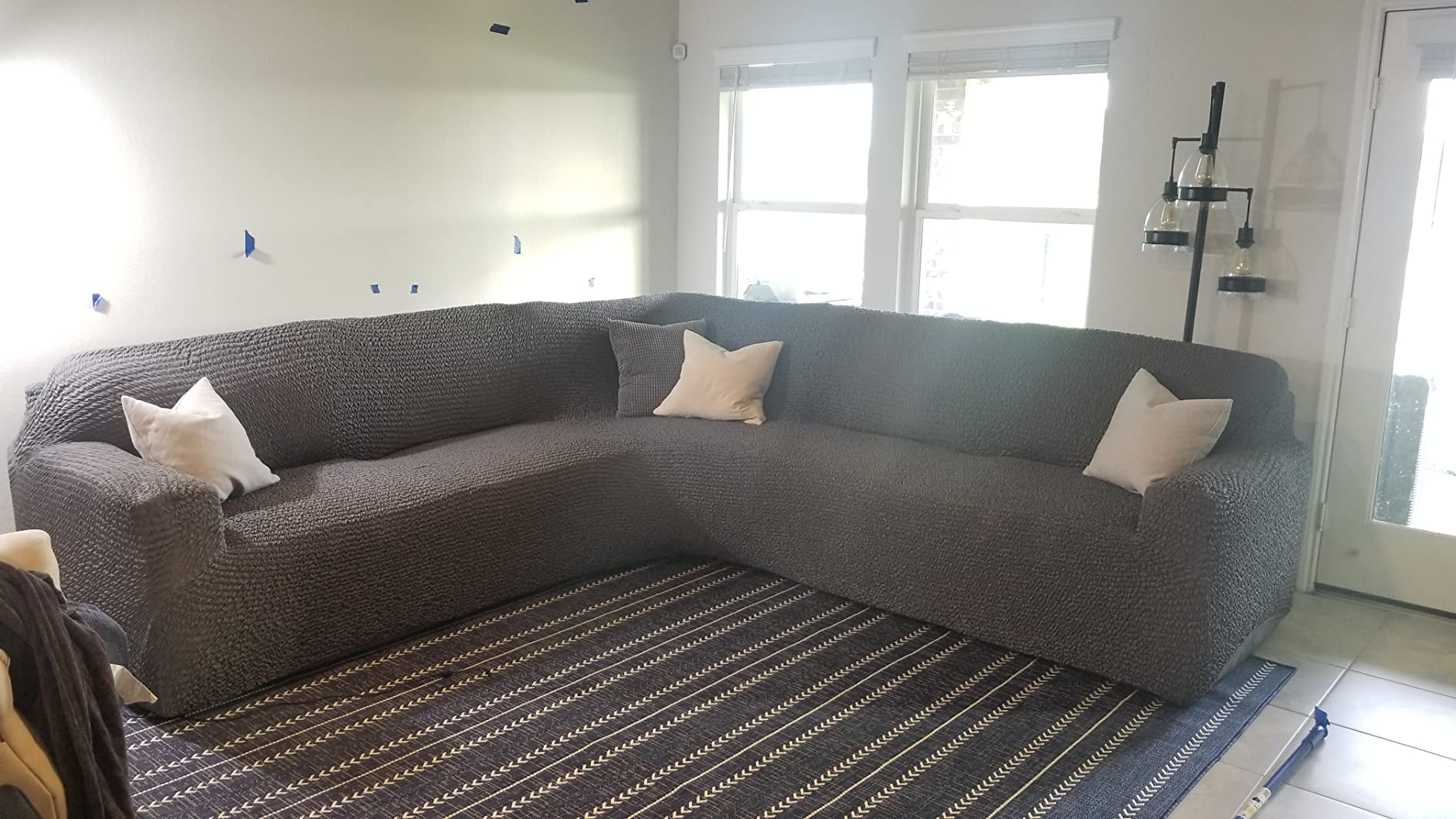 48/mo Finance PAULATO BY GA.I.CO. Sectional Sofa Cover Corner Sofa Slipcover Soft