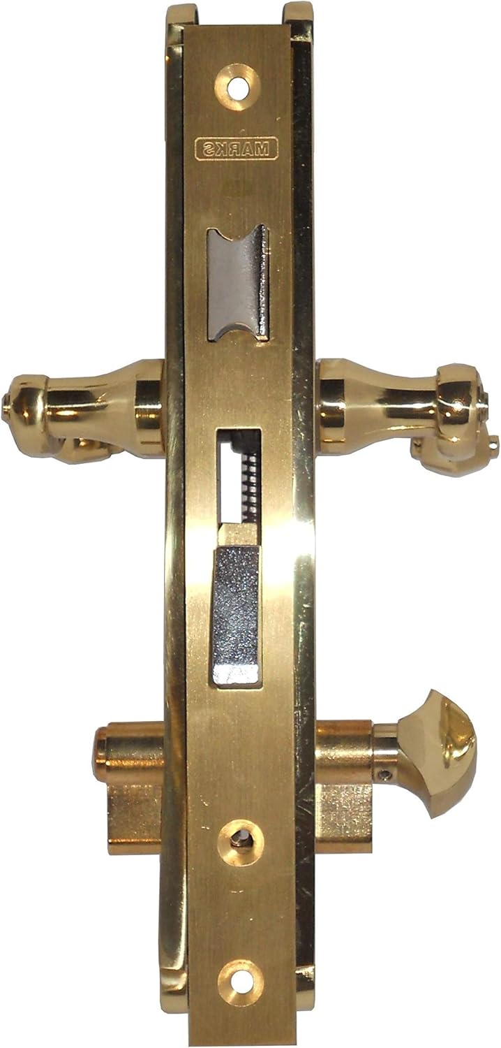 Marks 2750B/3-R Right Hand Single Cylinder Thinline Mortise Lock Set for Patio Doors with 1" Backset