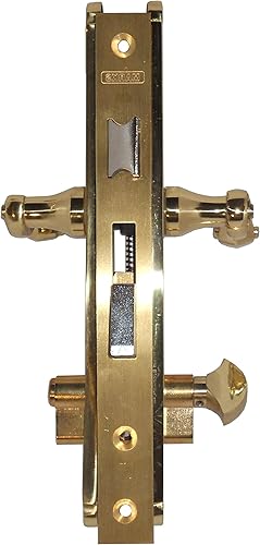 Miniatura 5 de Marks 2750B/3-R - Juego de cerraduras de embutir de línea fina de un solo cilindro para puertas de patio con respaldo de 1 pulgada