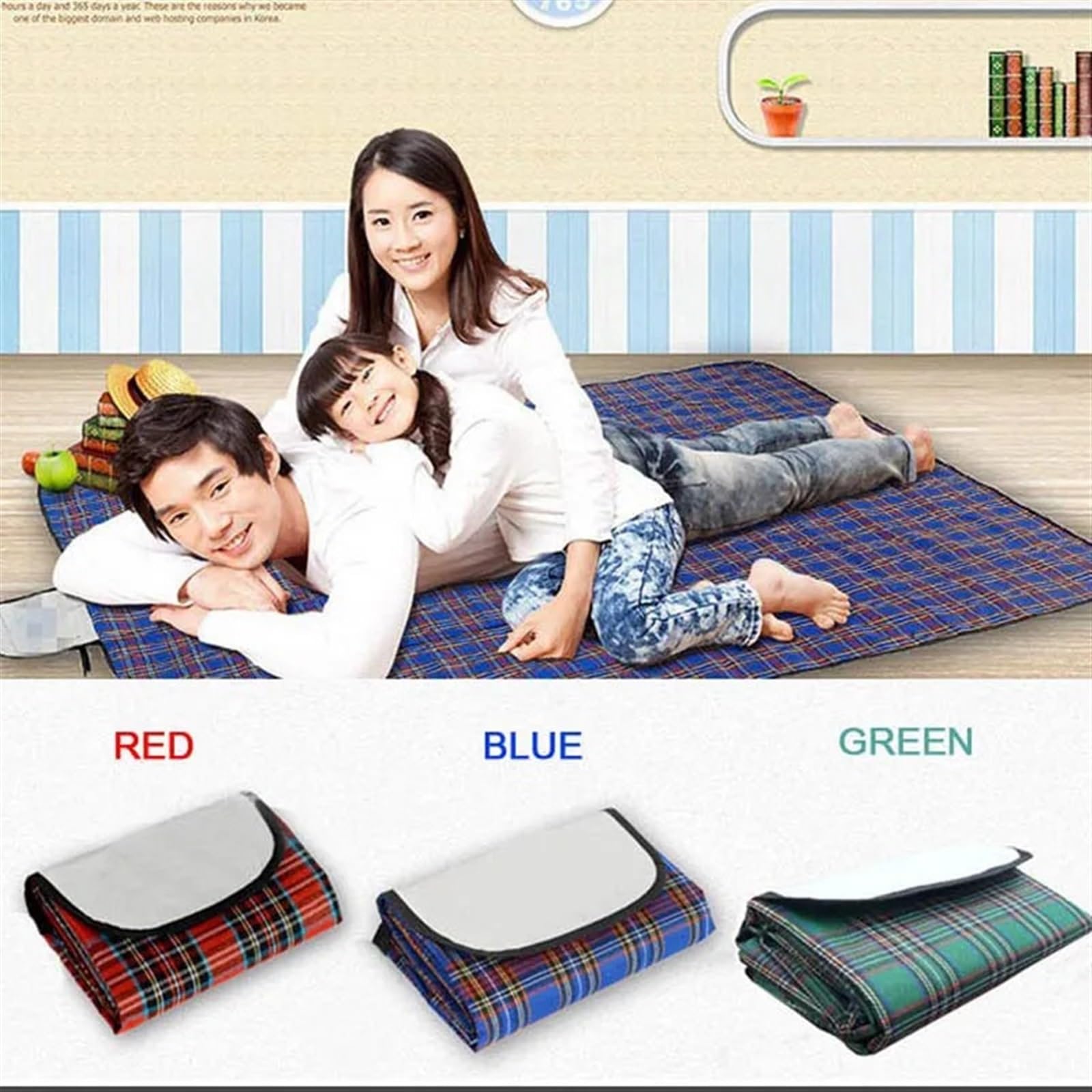 Alfombras de Picnic, alfombras de Campamento, Esterilla de Picnic Plegable Impermeable for Acampar al Aire Libre, Playa, Dormir, Multicolor, Varios tamaños(Rosso,150 x 180 cm (Square))