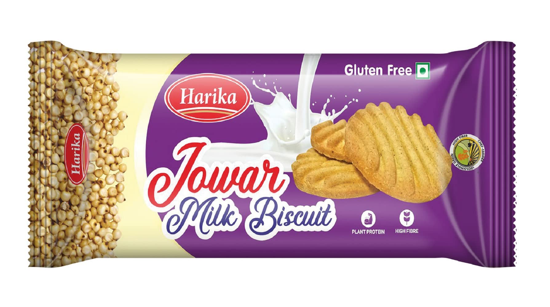 Harika Jowar Milk Biscuits - Gluten Free [Combo Pack 10 * 35gms] - Image 3 thumbnail