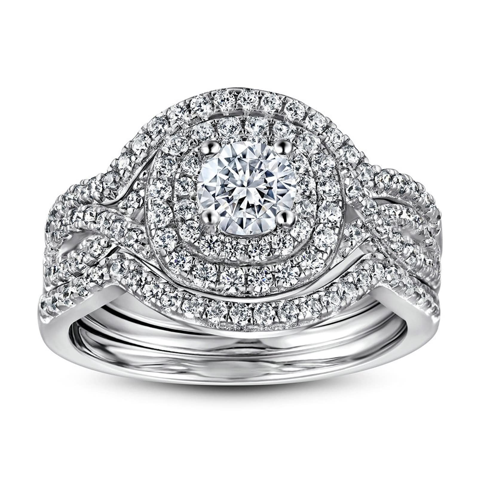 Anelli Donna Argento, Regalo Sorella Semplice Elegante Argento Sterling per San Valentino Compleanno