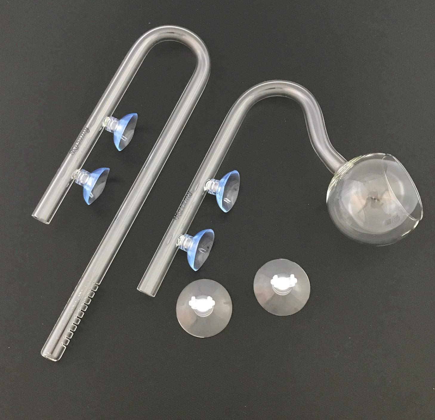 Amazon | Kasamy 水槽 用 ポピー 型 クリア ガラスパイプ 熱帯魚