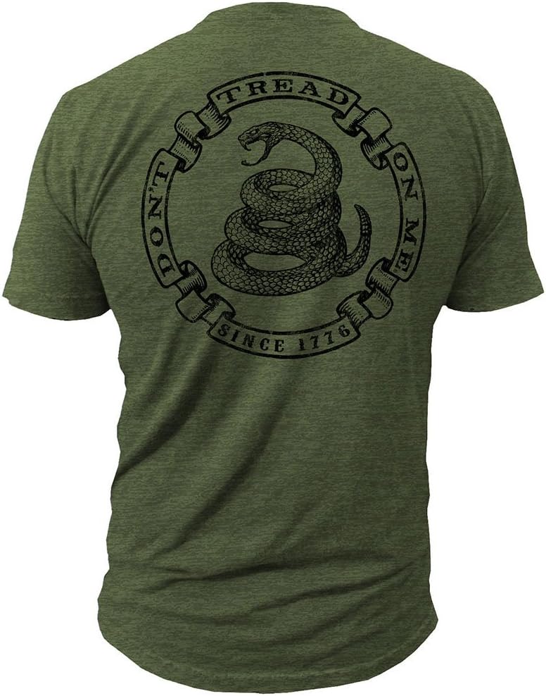 Don't Tread On Me - Militia - Men's T-Shirt DTOM Clothing