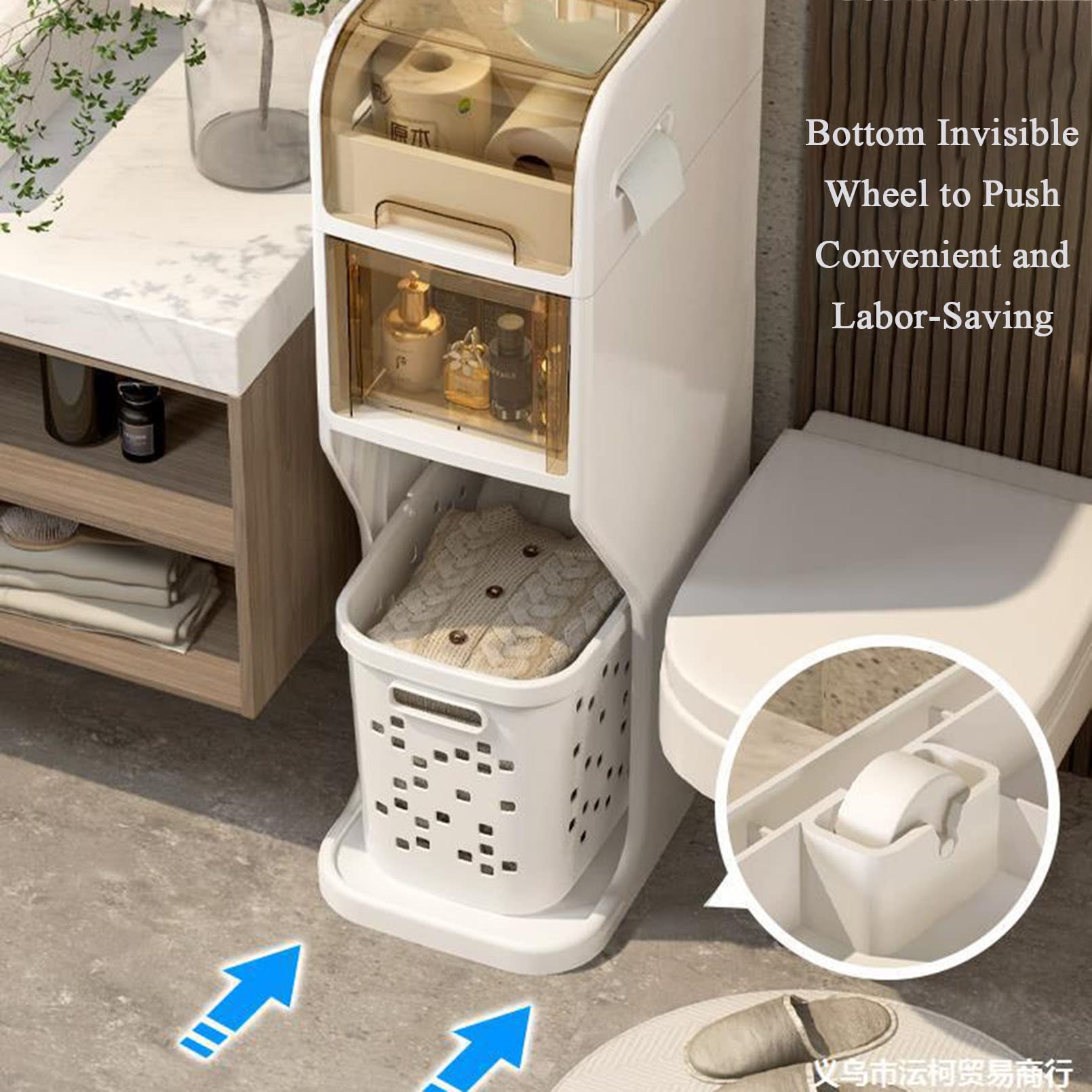 Cajones de almacenamiento apilables Gabinete de almacenamiento de baño pequeño para espacios pequeños, Gabinete de almacenamiento sobre El inodoro para baño Esquina de al