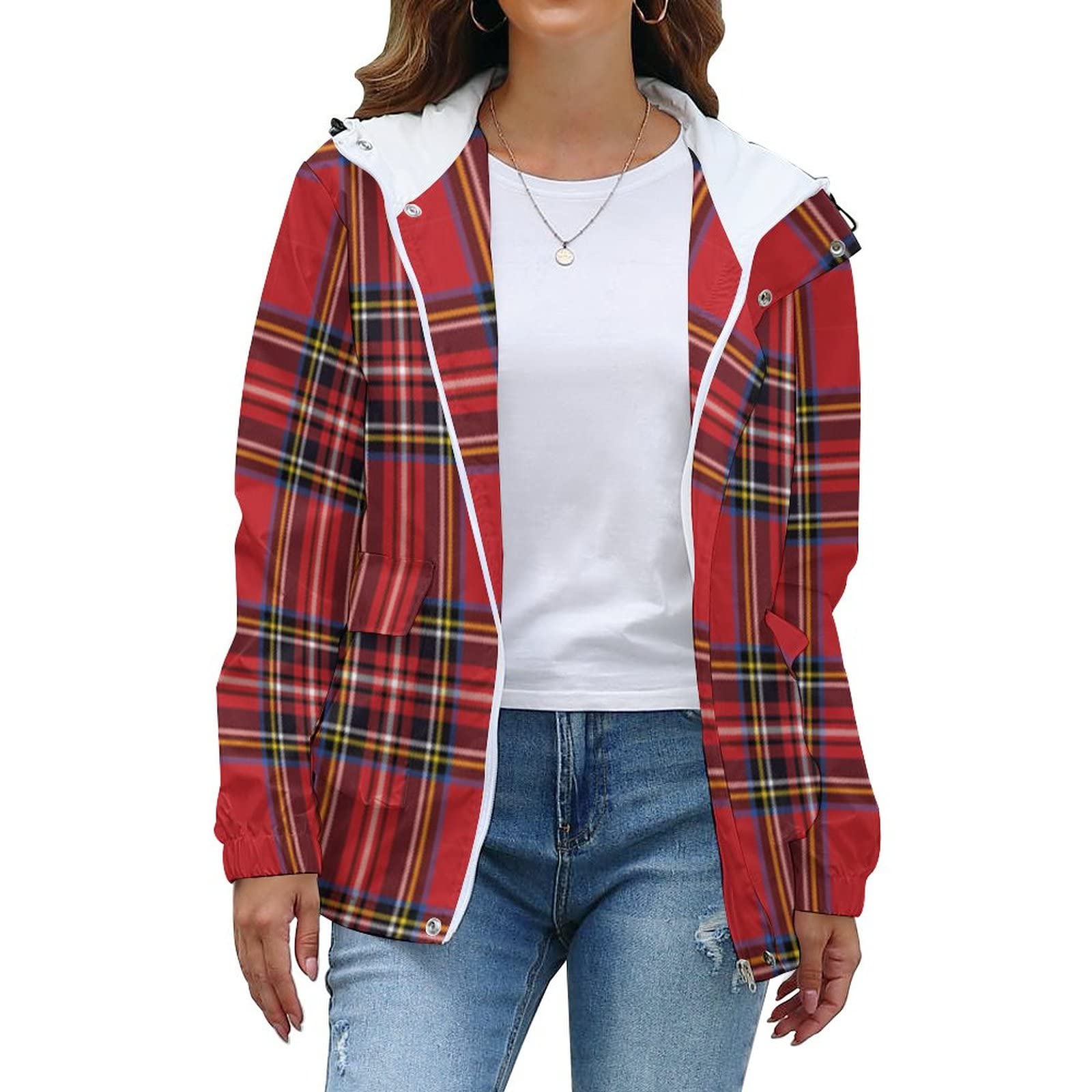 BAIKUTOUAN Red Black Buffalo Scottish Tartan Plaid Checkered