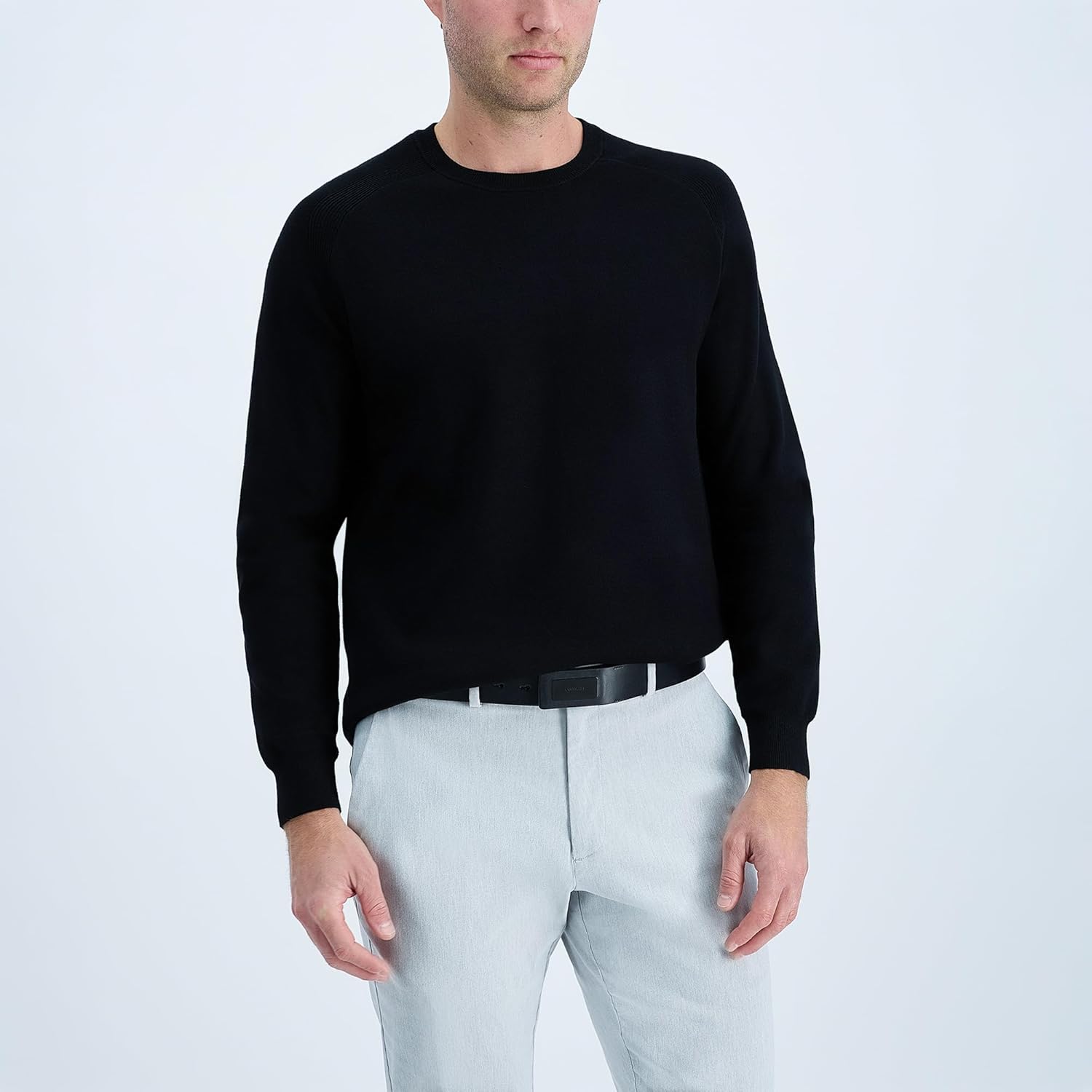 Calvin Klein Men's Modern Plaque Buckle Belt with Logo Detail for Dress Pants - Image 6