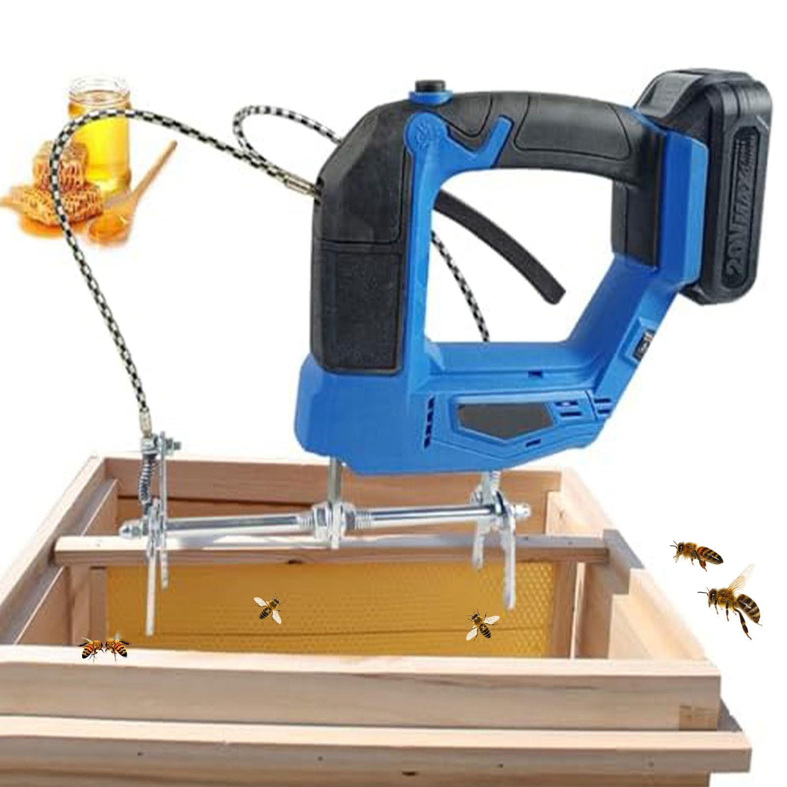 Outil d'apiculture portable pour repousser les abeilles sans effort et sans stress