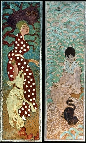 Bonnard 1891 Nwomen In The Garden 1 Mojo sobre papel respaldado con lienzo por Pierre Bonnard Póster impreso por (18 x 24)