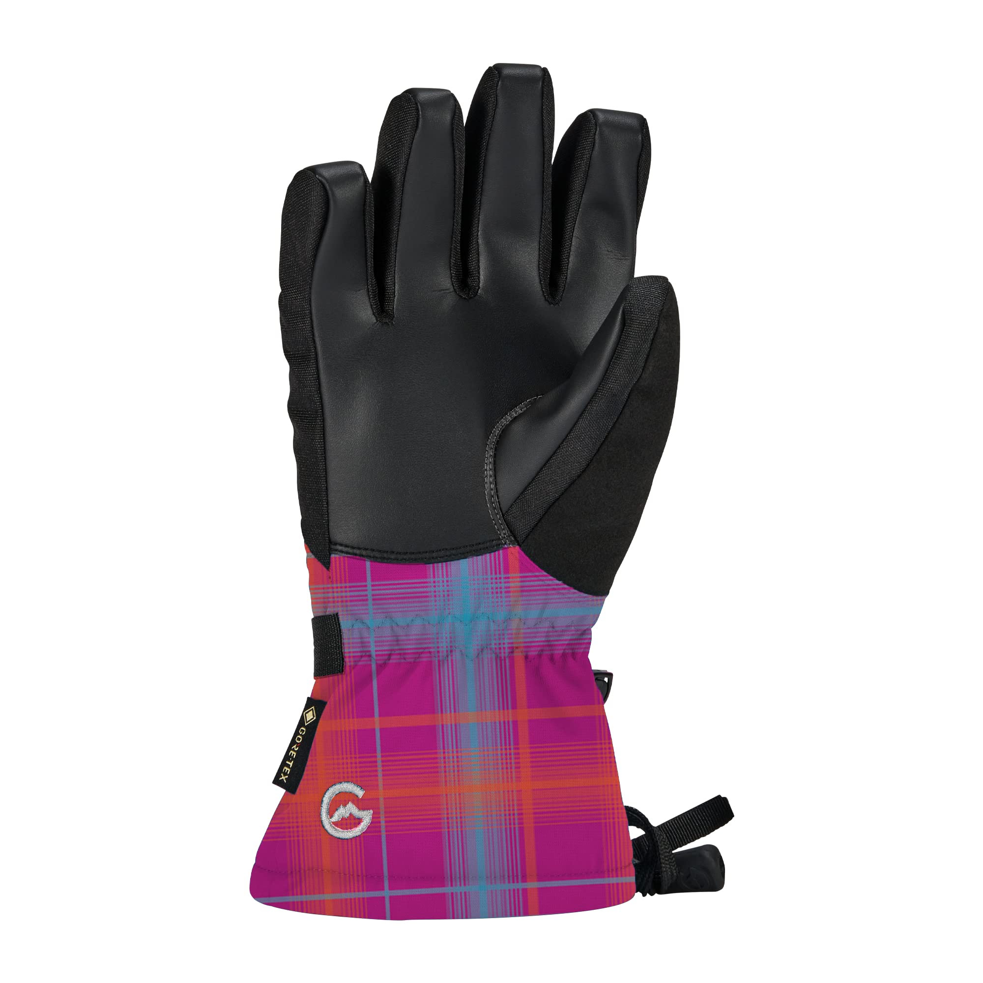 Gordini Kids' Charger Glove, Pink Plaid, Large