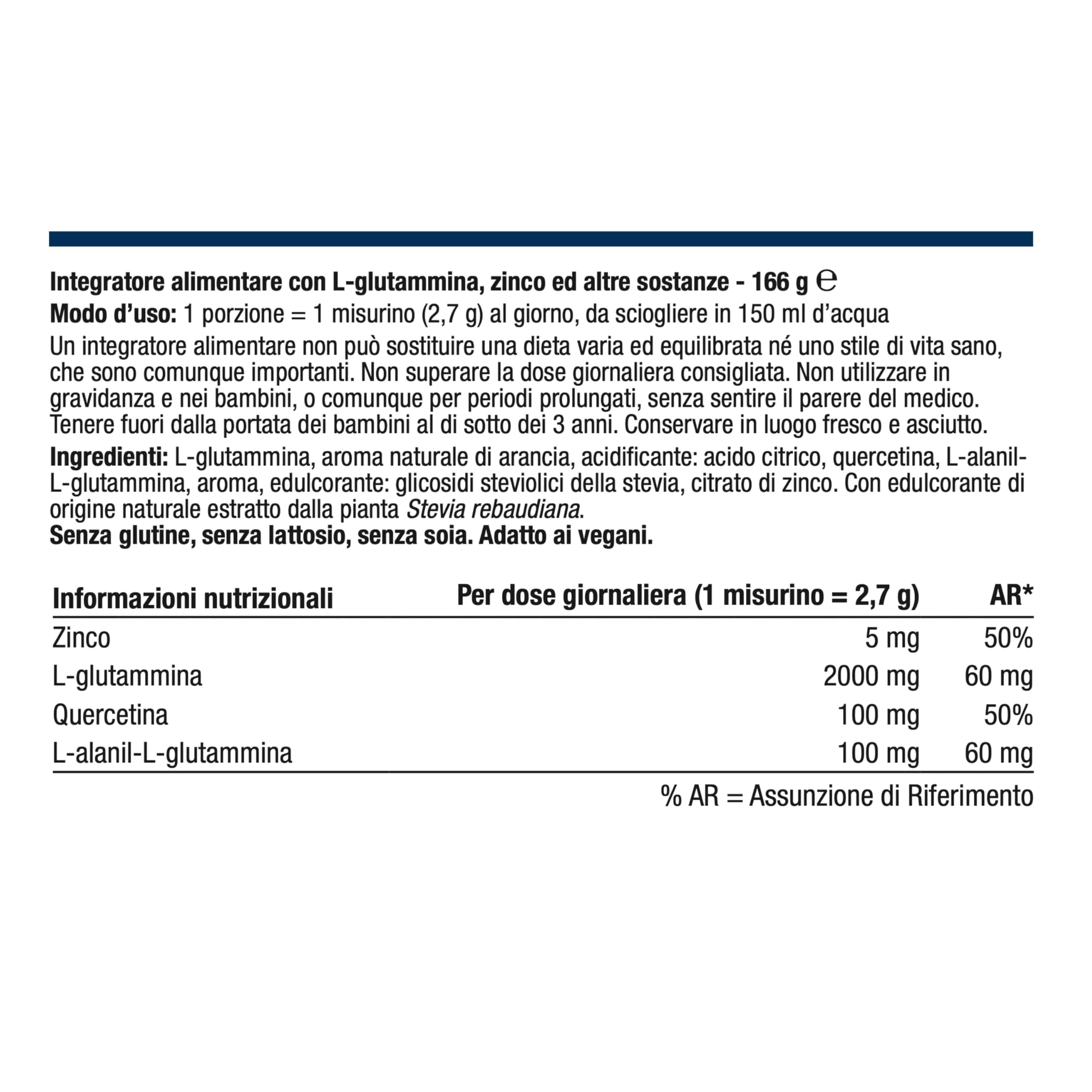 Metagenics Glutagenics ID - Fonte di L-Glutammina, Amminoacido Condizionatamente Essenziale - 60 Porzione
