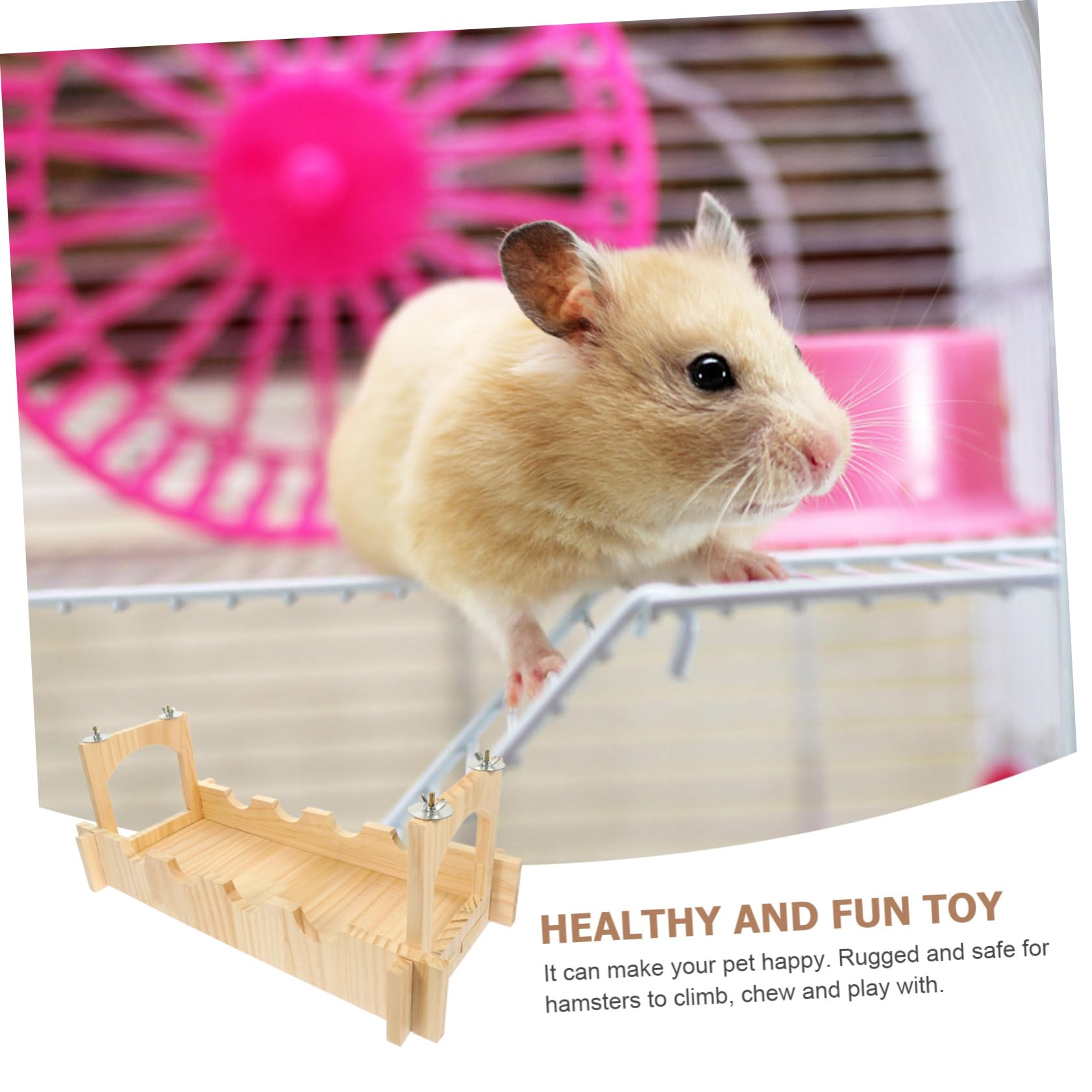 Haustierbrücke für Hamster und Meerschweinchen Leichte Hängebrücke mit Feiner Verarbeitung Einzigartiges Design für Käfig und Spielbereich