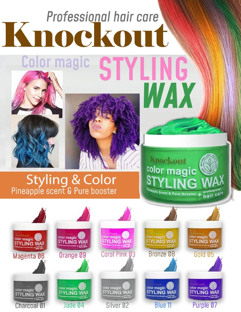 dye dyed Knockout Color Magic – Cera para peinar el cabello 09 naranja ...