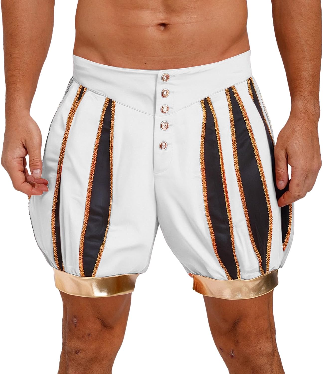 Freebily Men Adult High Waist Stage Performance Underpants Medieval Renaissance costume 18th Century Outfit