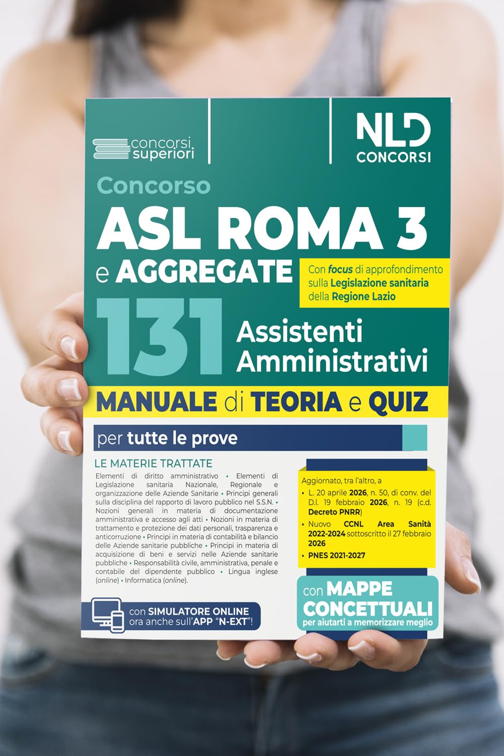 Concorso 131 Assistenti Amministrativi ASL ROMA 3: Manuale Teoria e Quiz
