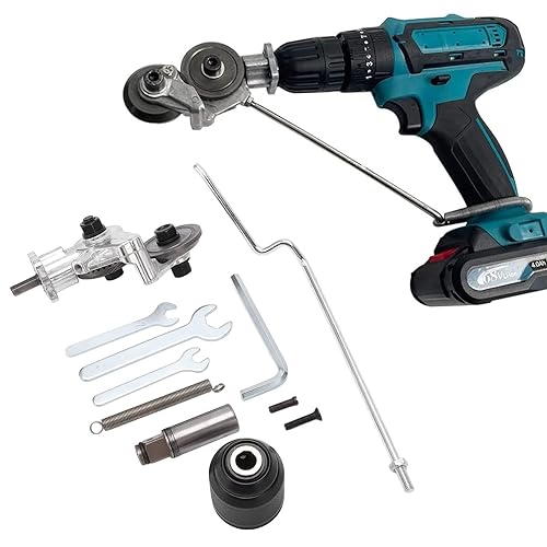 Cortador de placa de taladro eléctrico, accesorio de cizalla de taladro de chapa eléctrica, para taladros eléctricos de 12-21V, cortador de metal