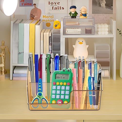 Miniatura 7 de Organizador de brochas de maquillaje, organizador de brochas de maquillaje acrílico con ranuras extraíbles, adecuado para cosméticos y suministros