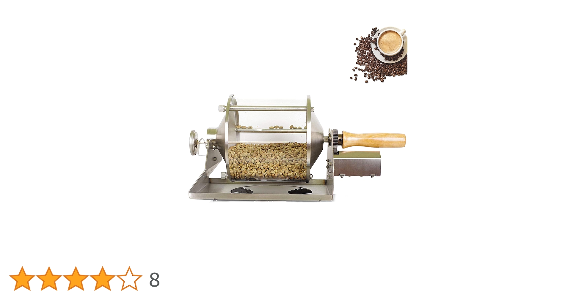 Amazon｜Kurflo コーヒー焙煎機 Coffee-04 コーヒー 直火式 透明